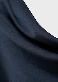 Asymmetrical satin dress