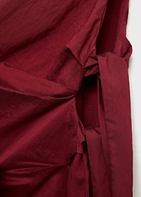 Asymmetrical knotted dress
