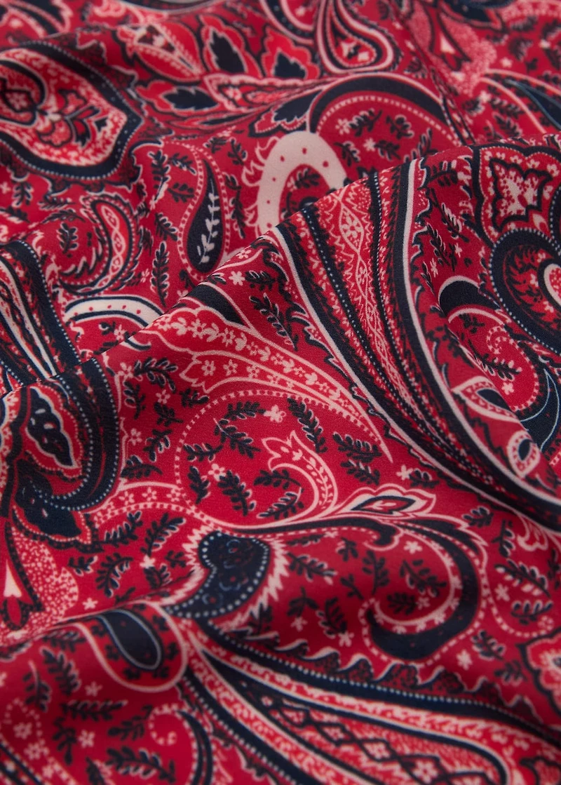 Paisley print scarf