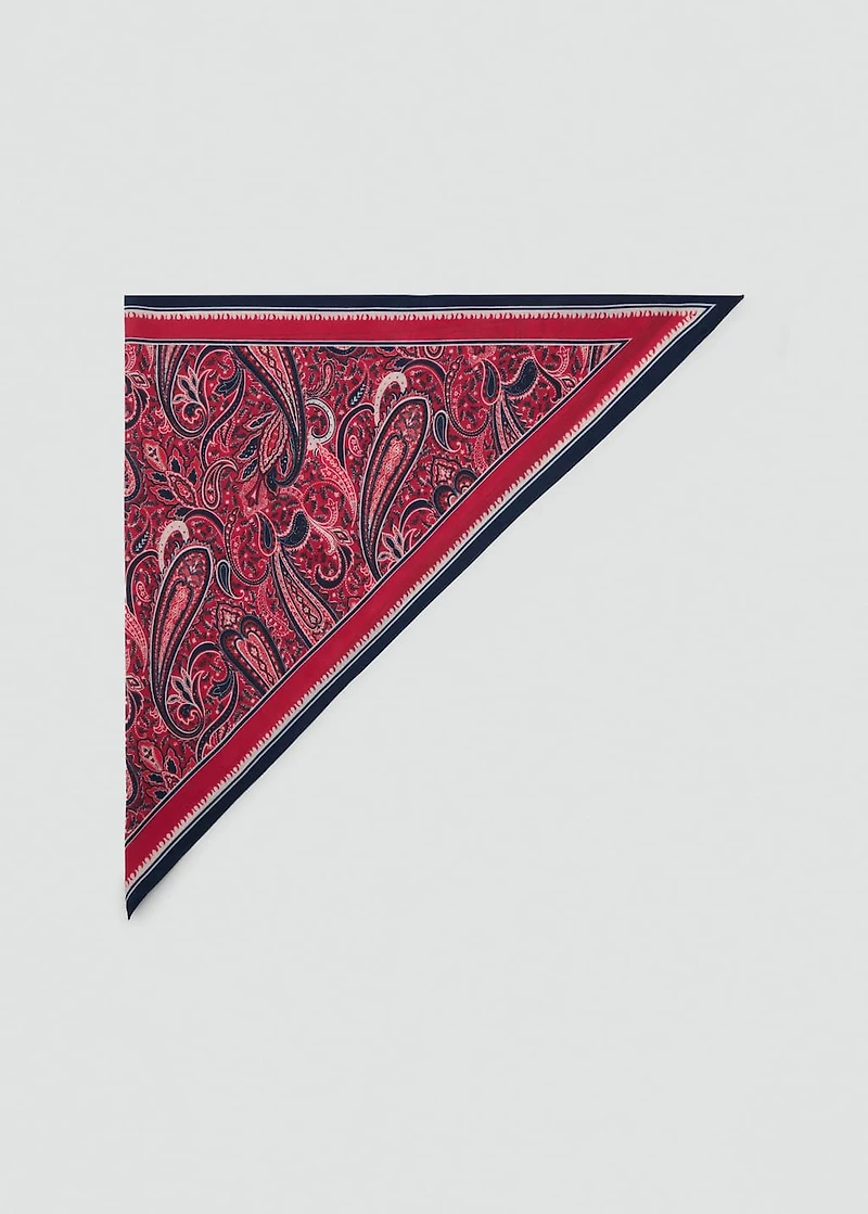 Paisley print scarf