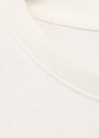 Printed cotton-blend t-shirt
