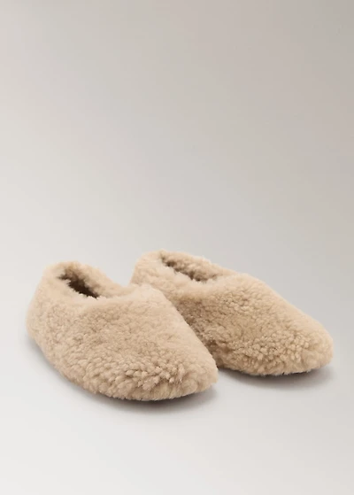 Wool ballet flats