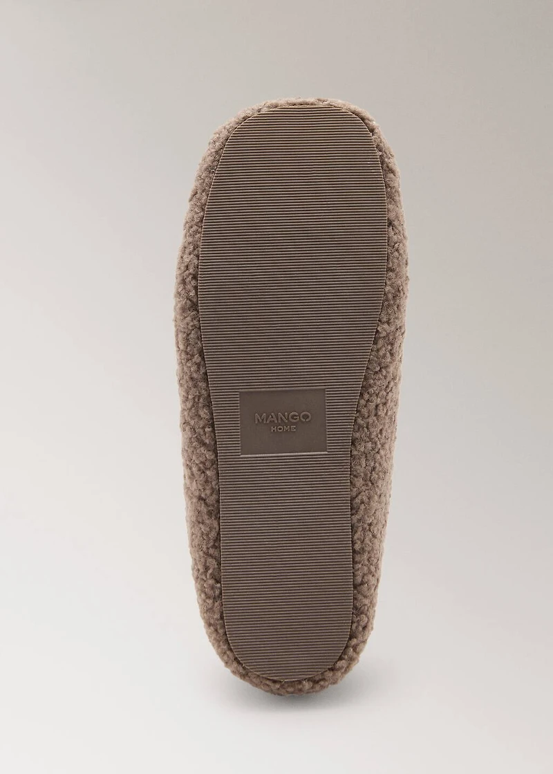 Sheepskin ballerina flats