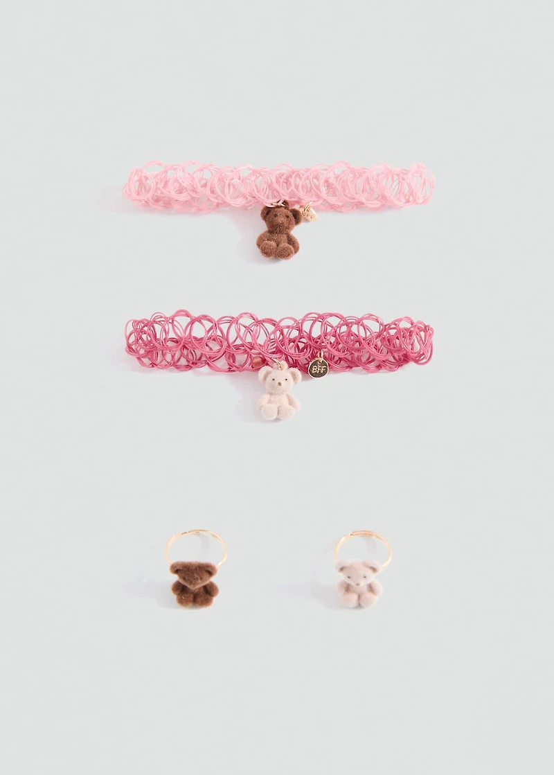Choker with beads
