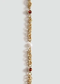 Combined bead chain necklace