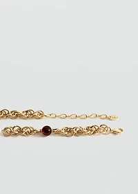 Combined bead chain necklace