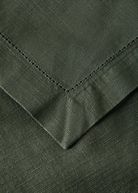Cotton hemstitched tablecloth for 6 to 8 diners