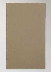 100% resin-coated linen tablecloth with contrasting overlock for 6 to 8 diners