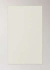 Resin-coated linen tablecloth with contrast overlock for 2 to 4 diners