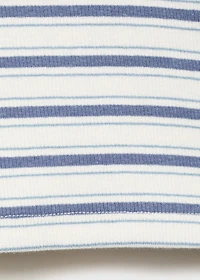 Striped t-shirt with contrasting collar