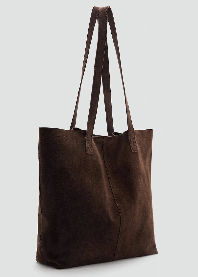 Suede leather bag