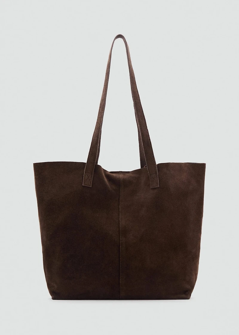 Suede leather bag