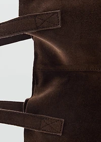 Suede leather bag