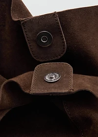 Suede leather bag