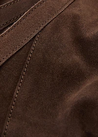 Suede leather bag