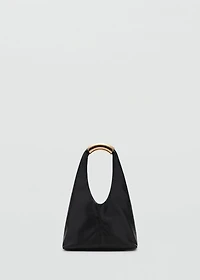 Handbag with metal handle
