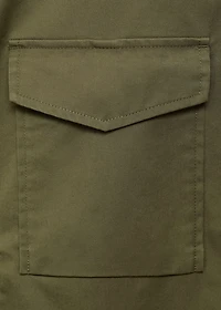 Cotton jacket with pockets