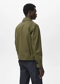 Cotton jacket with pockets
