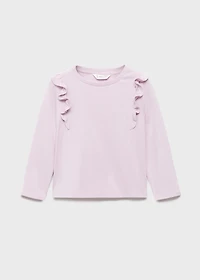 Frills cotton t-shirt