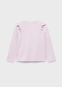 Frills cotton t-shirt