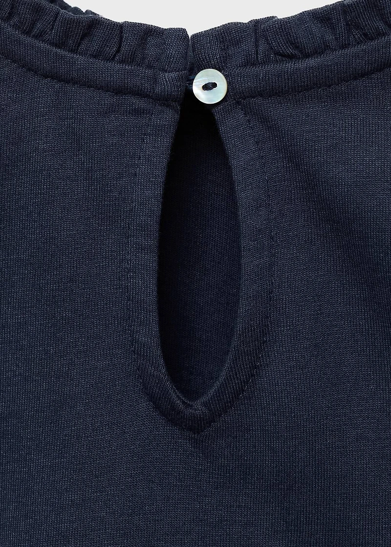 Embroidered cotton T-shirt