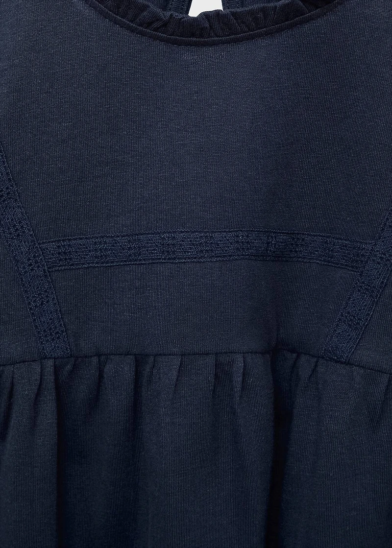 Embroidered cotton T-shirt