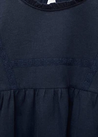 Embroidered cotton T-shirt
