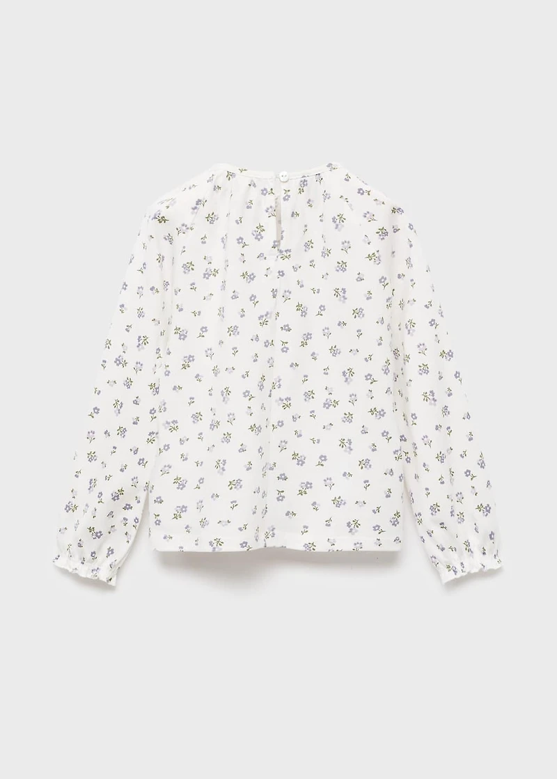 Floral cotton t-shirt