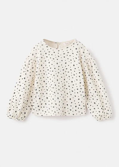 Ribbed floral tee