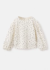 Ribbed floral tee