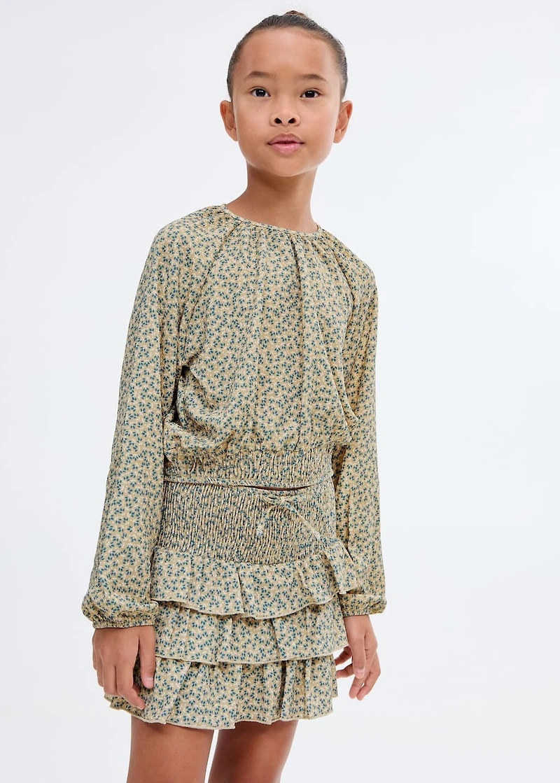 Floral print blouse
