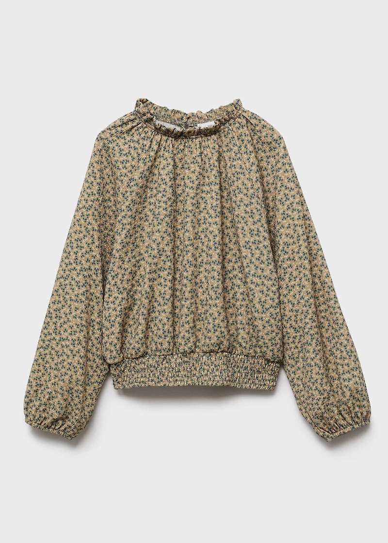 Floral print blouse