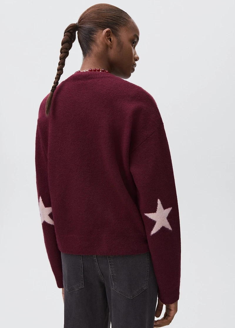 Star knitted sweater