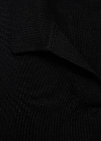 Knitted polo-neck sweater