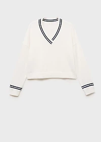 Knit striped sweater