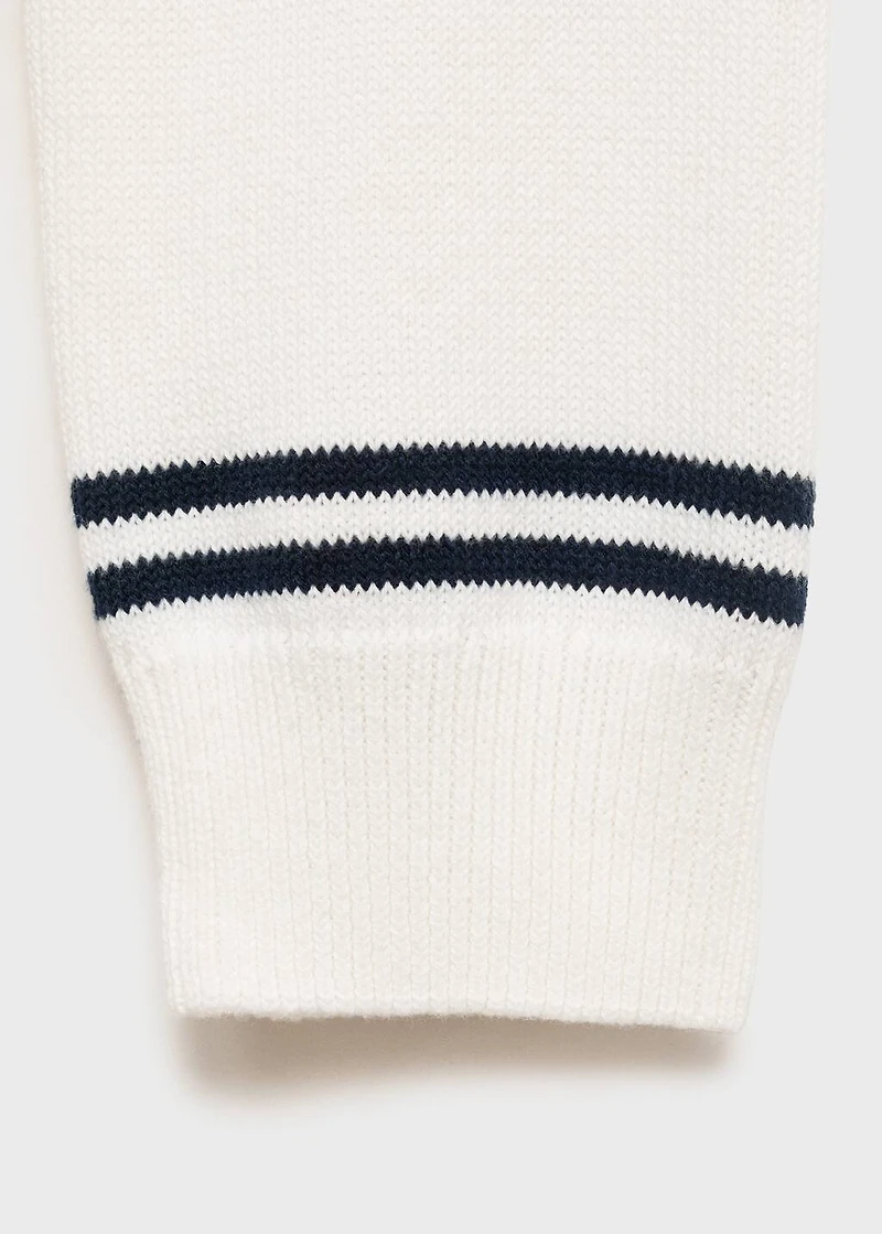 Knit striped sweater