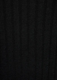 Boat neck ribbed sweater