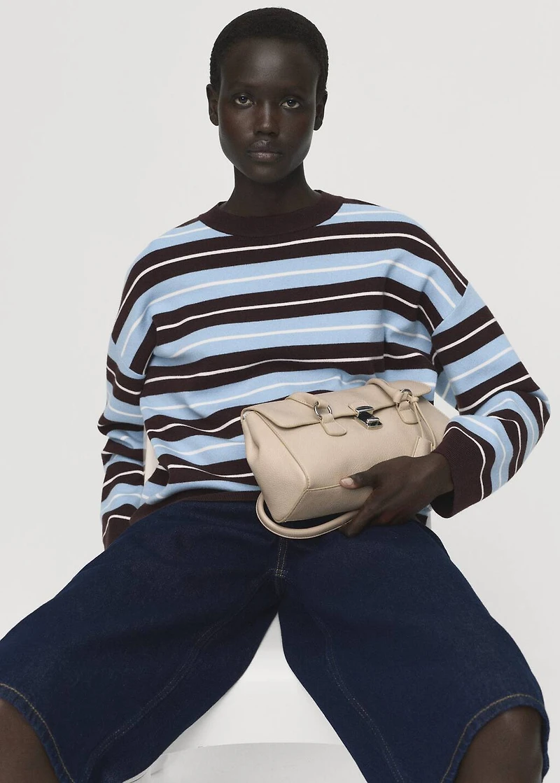 Oversized striped sweater