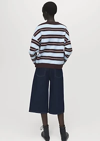 Oversized striped sweater
