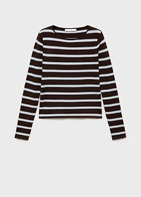 Fine knit striped jersey