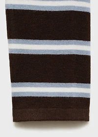 Fine knit striped jersey