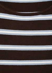 Fine knit striped jersey