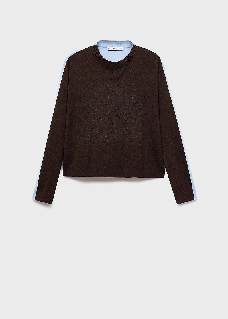 Combined-design sweater