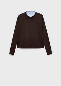 Combined-design sweater