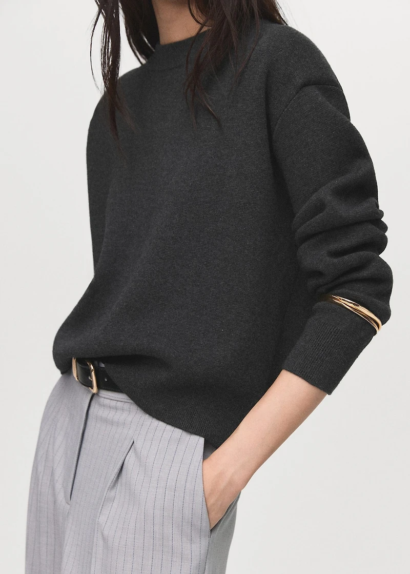 Knitted wool blend sweater