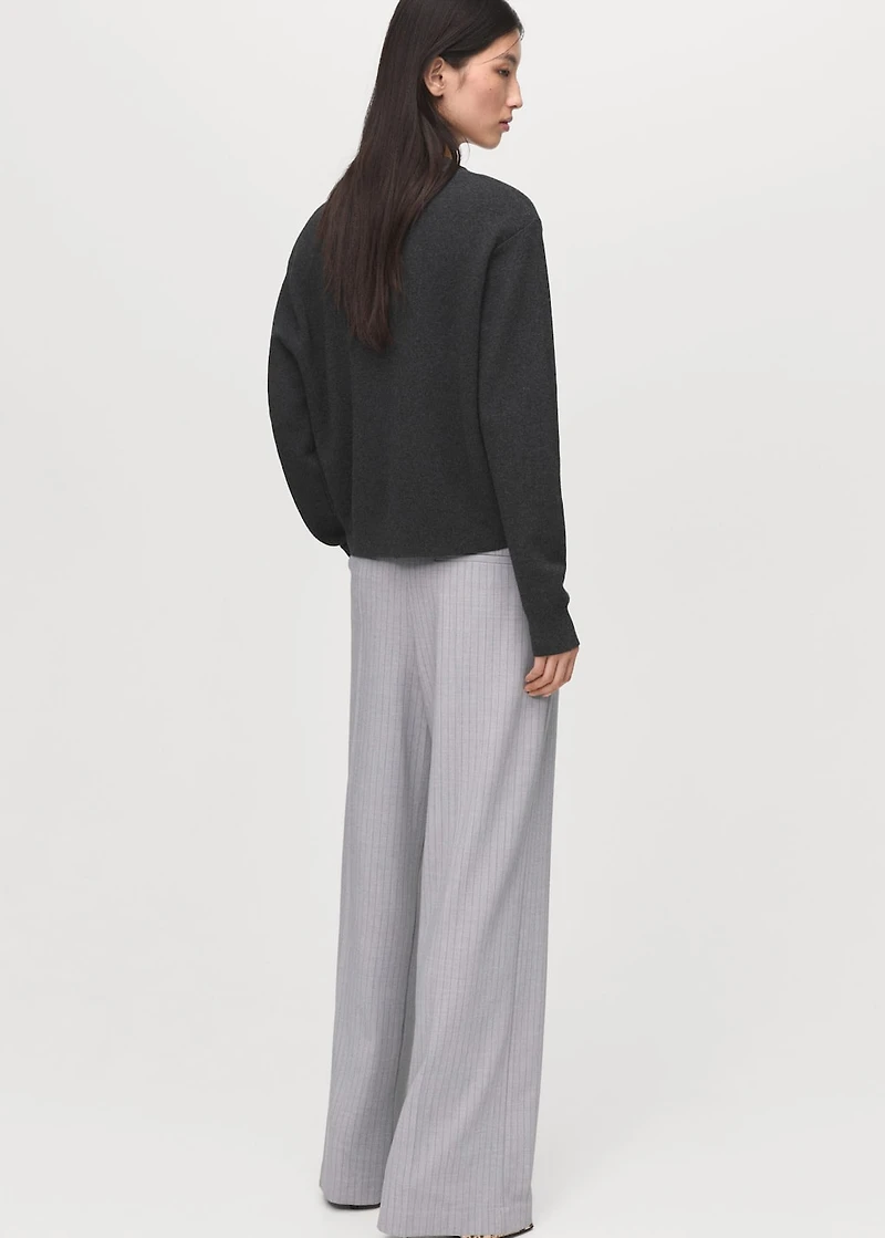 Knitted wool blend sweater