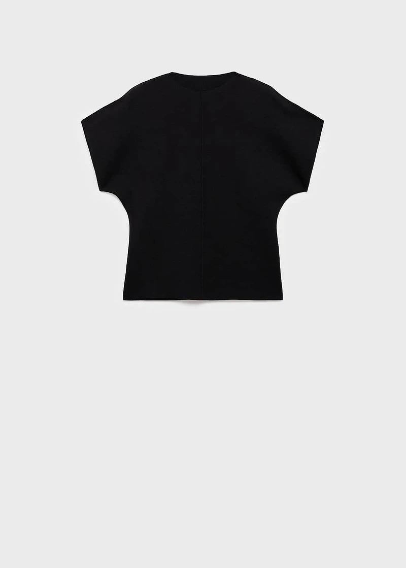 Fine-knit fitted sweater
