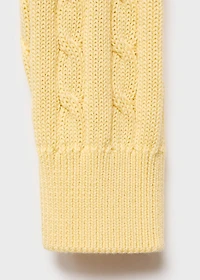 Braided knitted sweater
