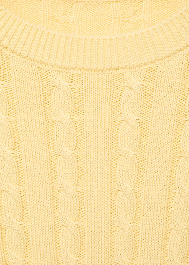 Braided knitted sweater