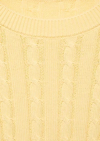 Braided knitted sweater